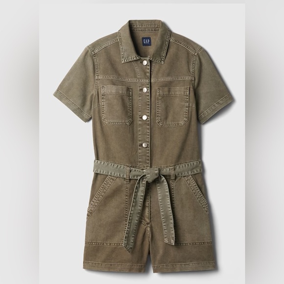 Brand new Gap Women’s Utility Romper. Women’s size Large, Tall. - Picture 5 of 8